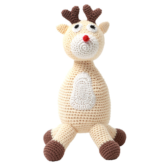 Peluche en Crochet - Cerf Beige Clair
