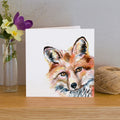 Grußkarte Aquarelle Renard