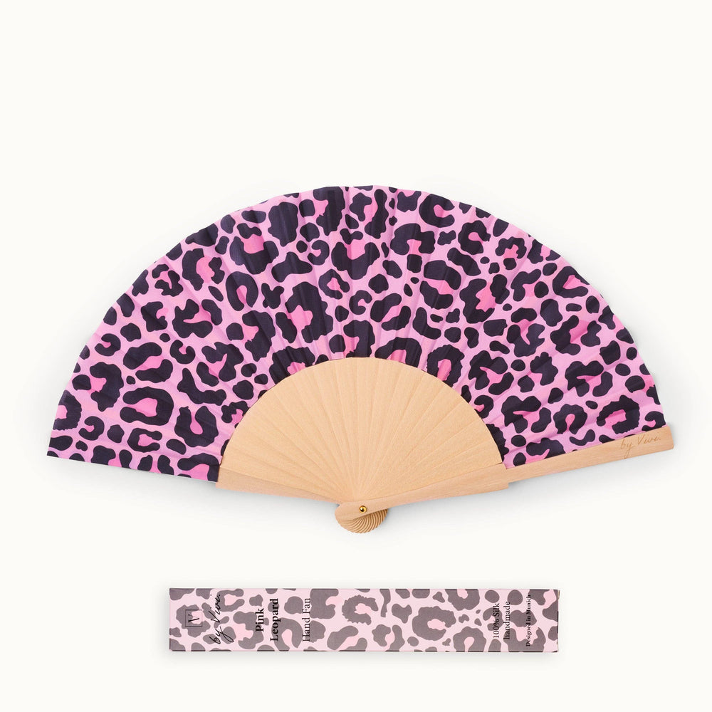 Ventaglio leopardo rosa