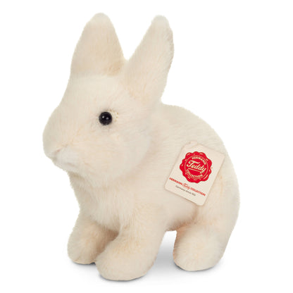 Cream-colored sitting rabbit plush toy