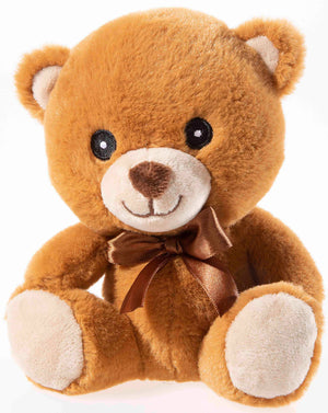 Heunec teddy bear with bow plush — 16 cm, 2 possible colours