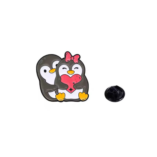 pins pingouins amoureux