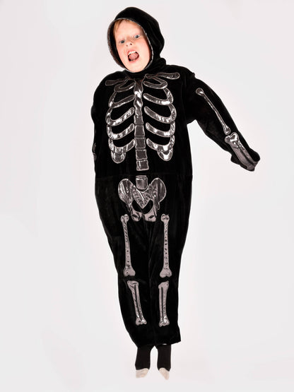 Deluxe Skeleton Costume 110 cm for children aged 4-5 years