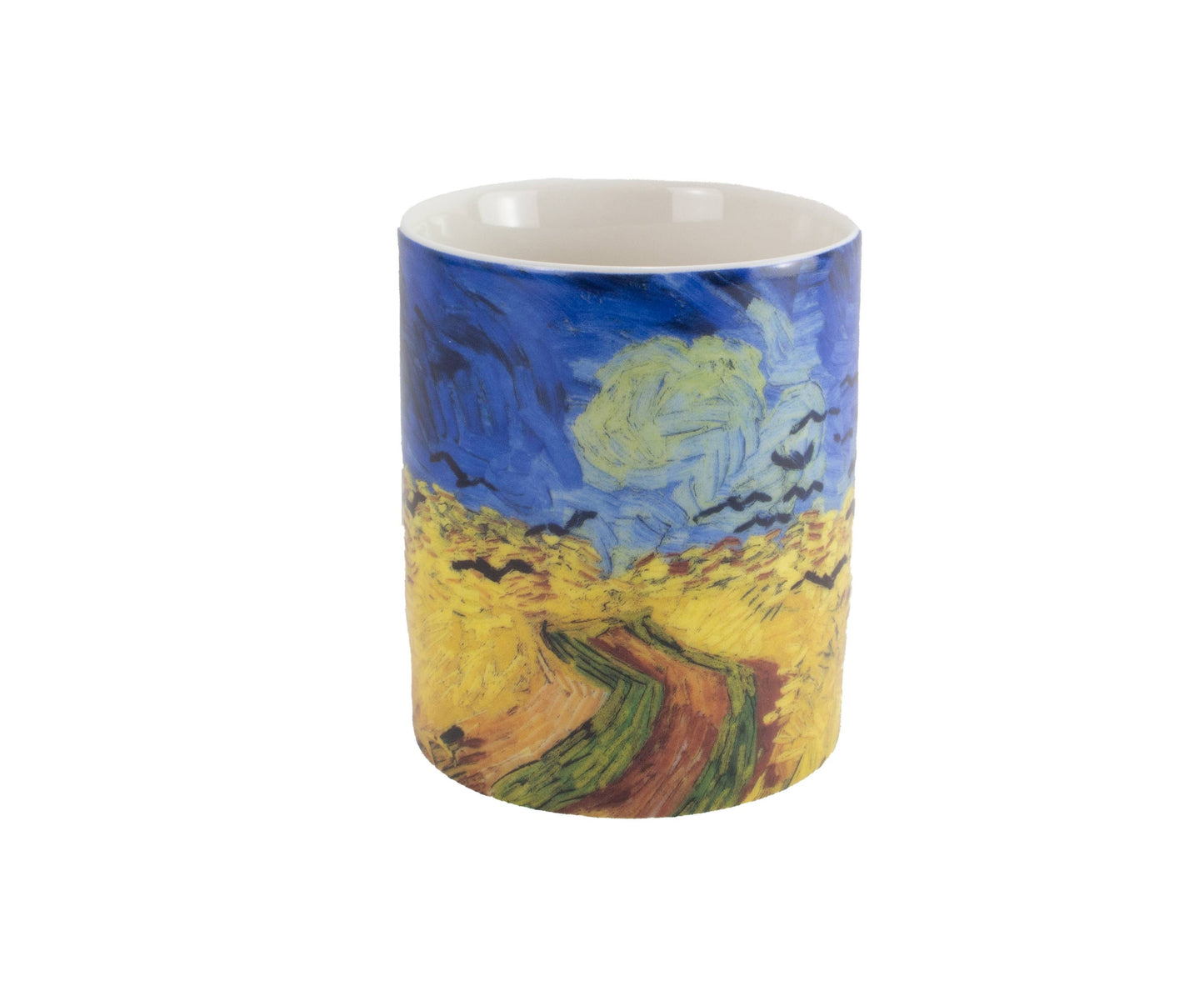 Mug in box, Van Gogh, Wheatfield with Crows, Auvers