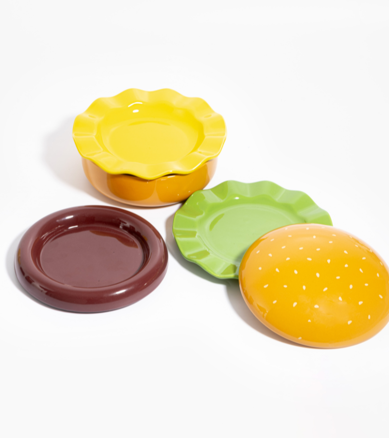 Set di pasti con hamburger