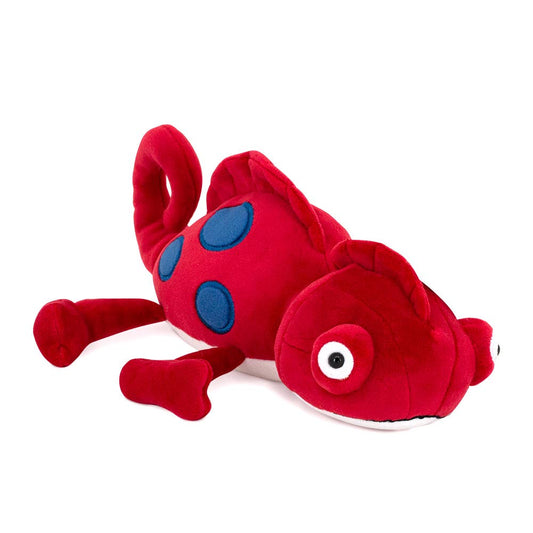 Red Chameleon Plush Toy 30 cm