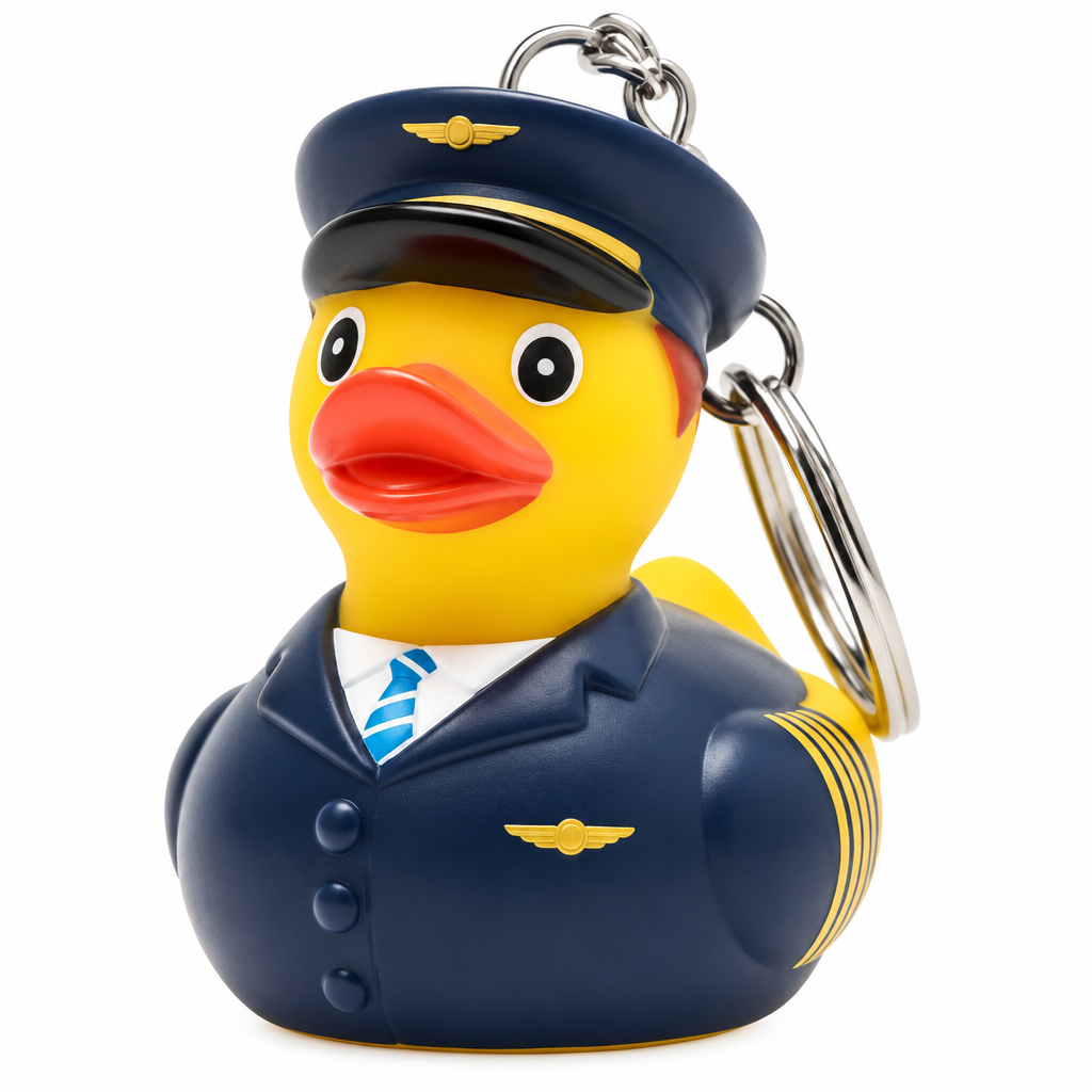Porte-clés canard pilote de ligne Dutch Ducky – vue 10