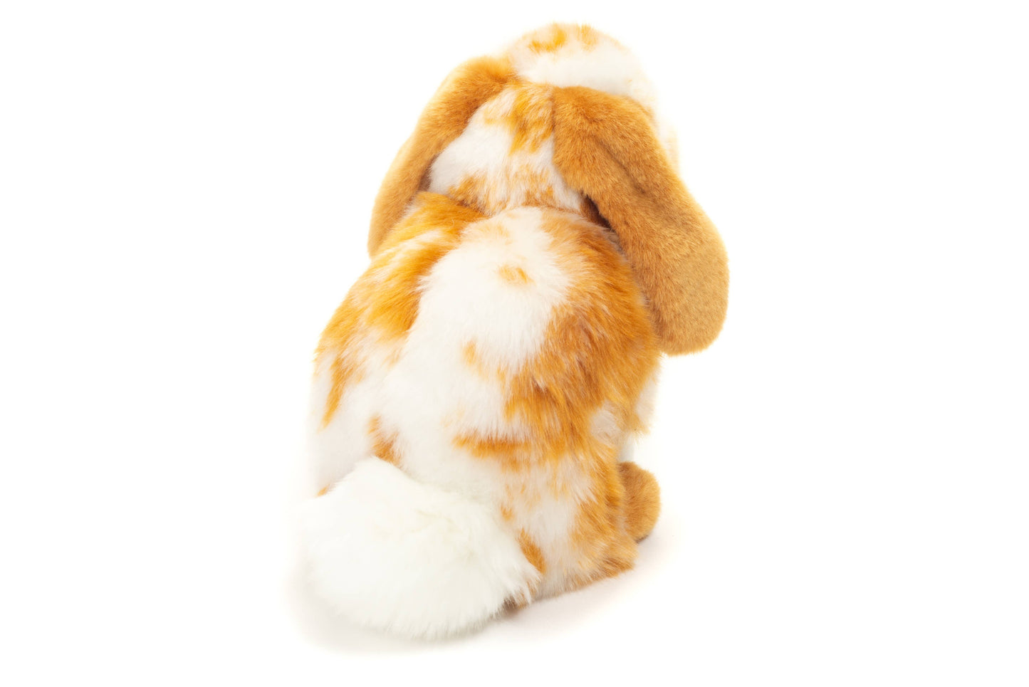 Peluche Lapin belier assis marron clair/blanc