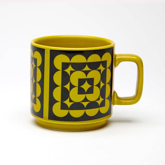Magpie x Hornsea Squares Chartreuse Mug