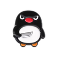 Spilla pinguino con coltello