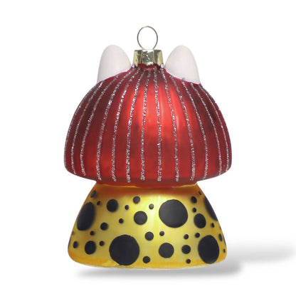 Yayoi Kusameow Kusama White Cat Christmas Ornament