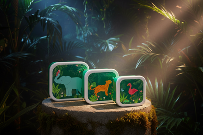 Jungle Animal Lunch Boxes - Set of 3