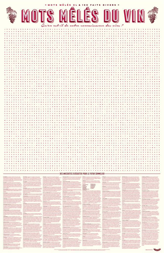 XL Game Poster - Wine Word Search 