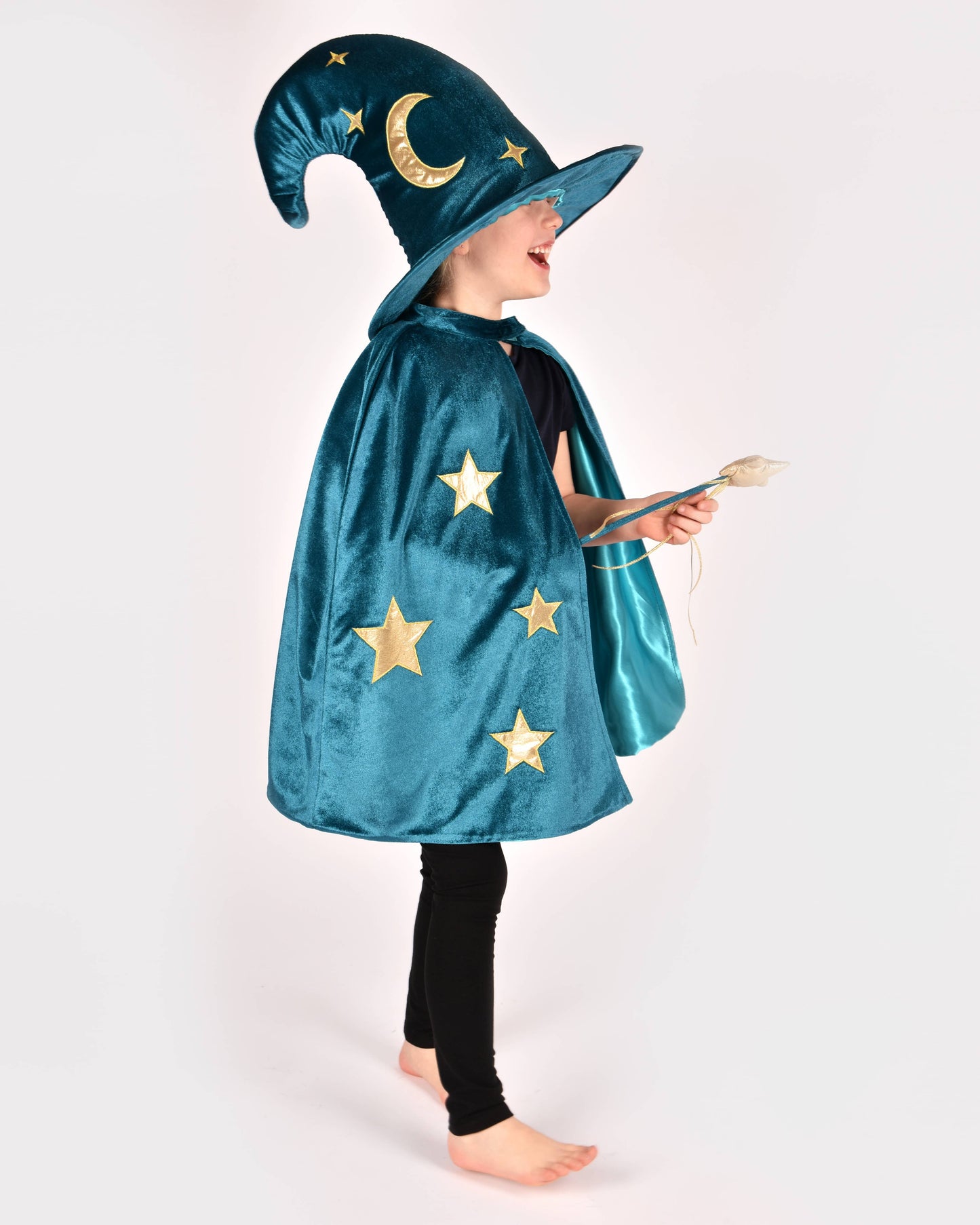 Deluxe Velvet Wizard Set, Size 98-128 cm, 3-8 years, 3 pieces