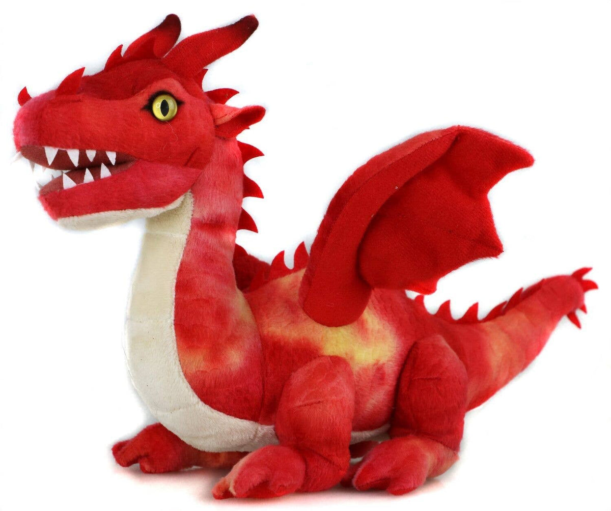 Peluche dragon rouge