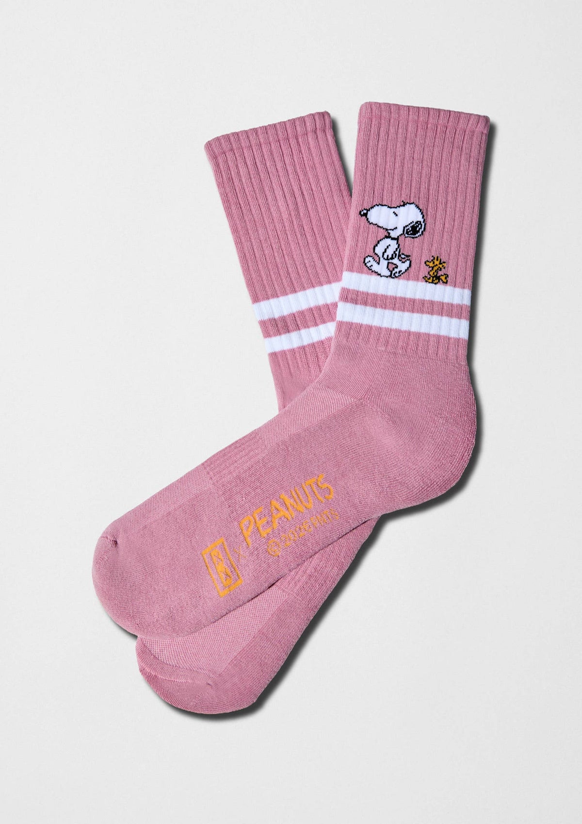 BeSnoopy Rayures Street Rose - Chaussettes 100 % coton biologique