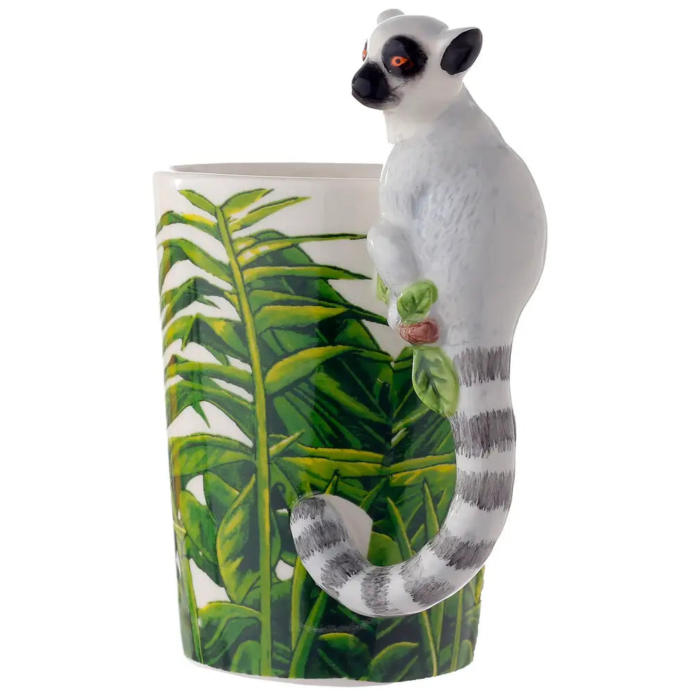 Mug Lémurien avec poignée 3D – 350 ml