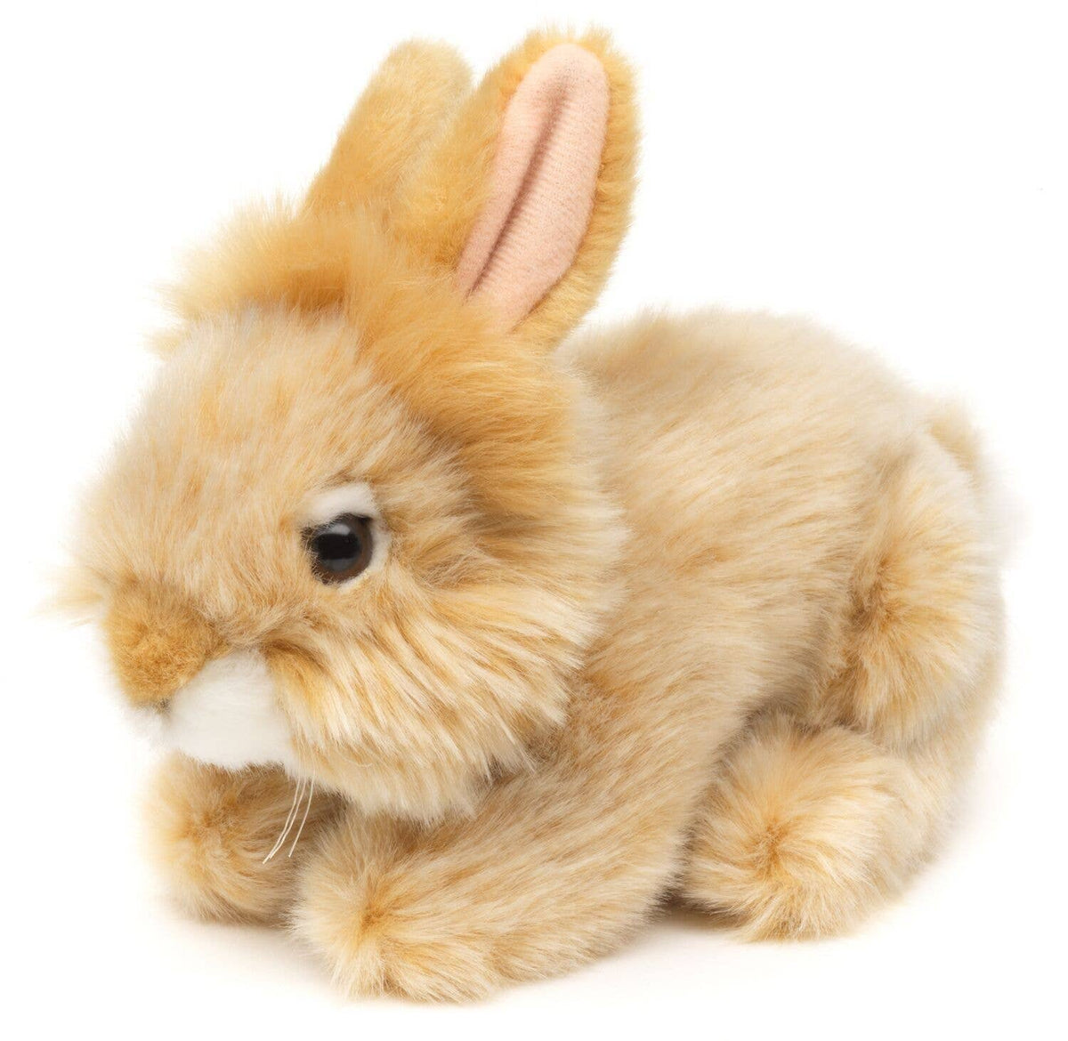 Beige Angora rabbit plush toy