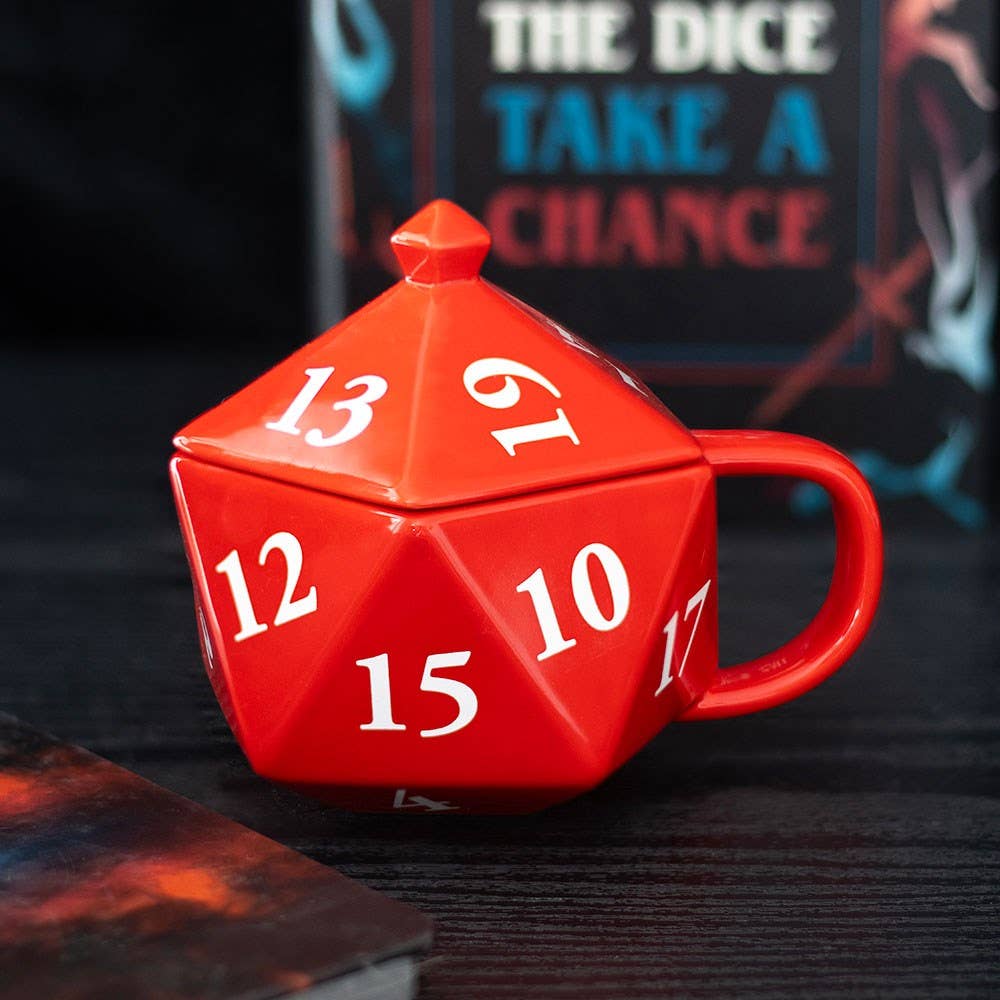 Tazza 3D D20 Rossa