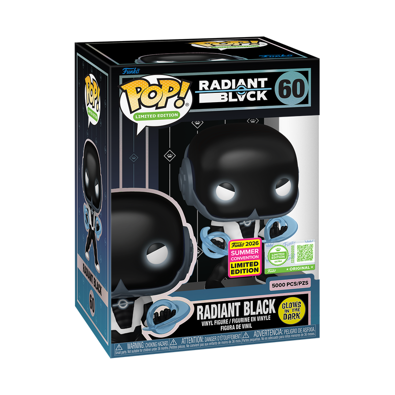 Pop! Radiant Black (Glow) avec Pop! Protector #60 - boîte officielle