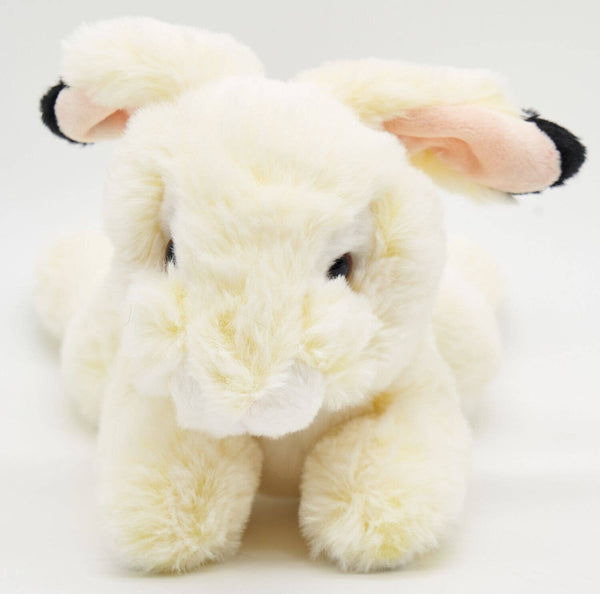 Peluche lapin jaune marbré Uni Toys