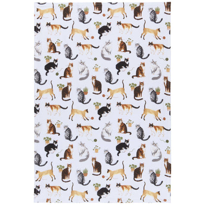 Set of 3 Cat Tea Towels