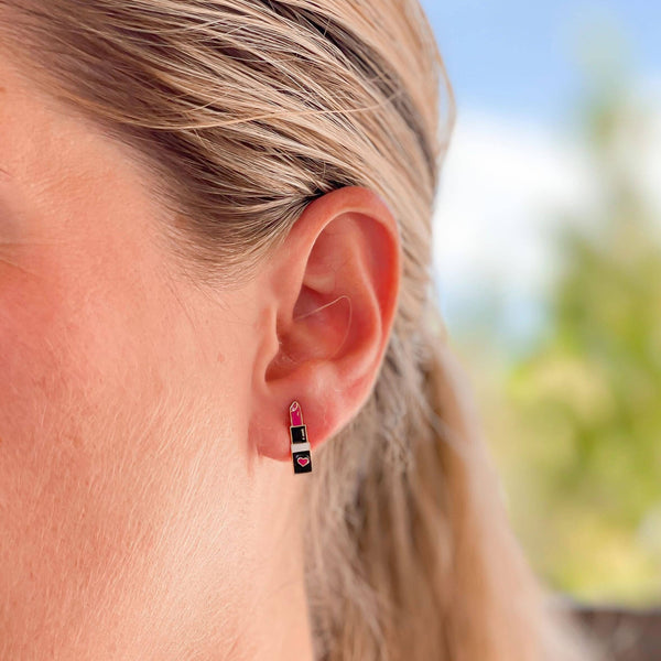 Lipstick Earrings