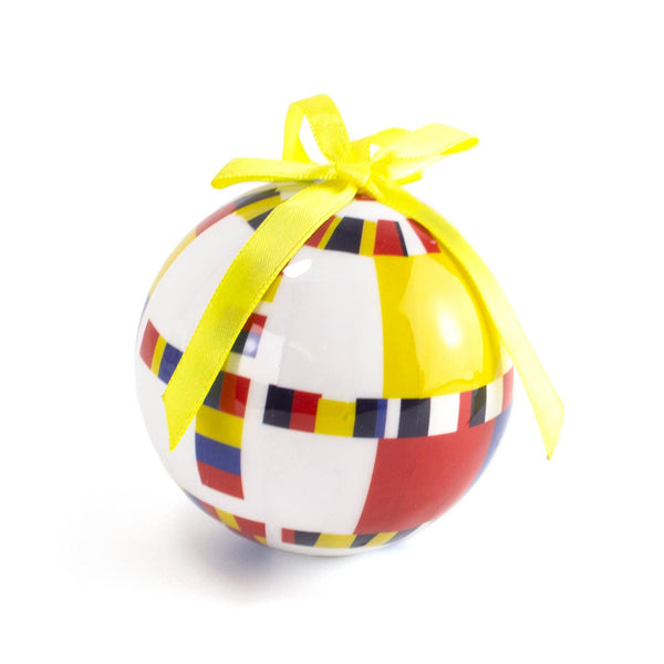 Unbreakable Mondrian Boogie Woogie Christmas Ornament