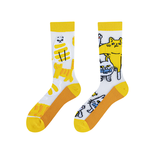 Transparent Cat Socks