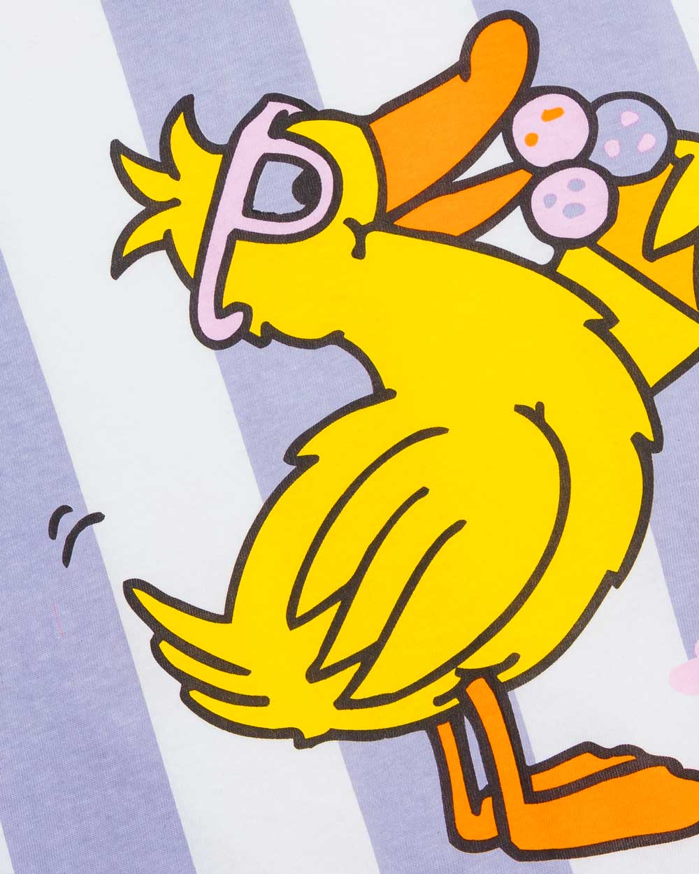 T-shirt Rayé Enfant Flida le Canard avec Glaces
