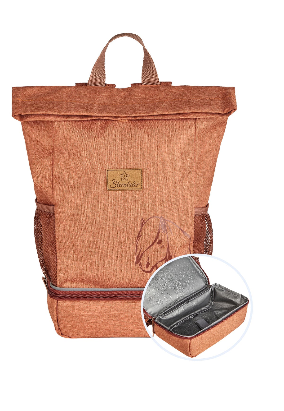 Kids' backpack with waterproof compartment