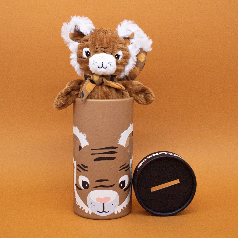 Peluche avec boîte cadeau Petit Simply Spéculos le tigre