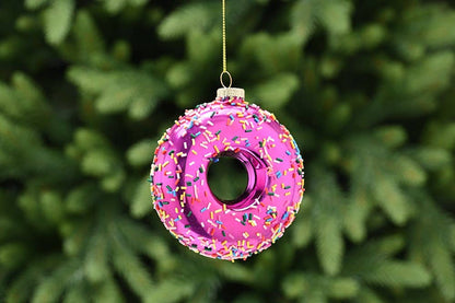 Boule de Noël Donut avec vermicelles