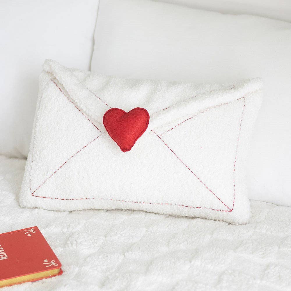 Cuscino con lettera d'amore per San Valentino