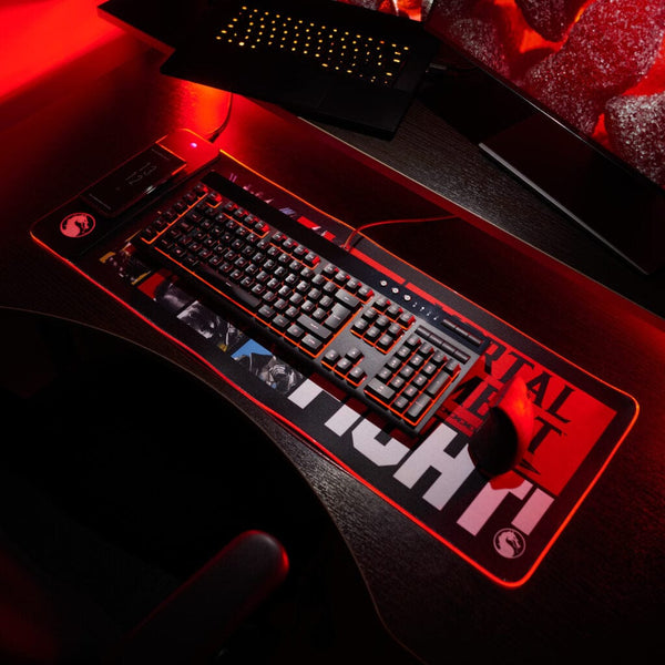 Mortal Kombat - Oversized Gaming Mat & Mobile Charger
