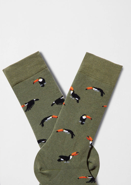 Chaussettes BeToucan Vert Militaire
