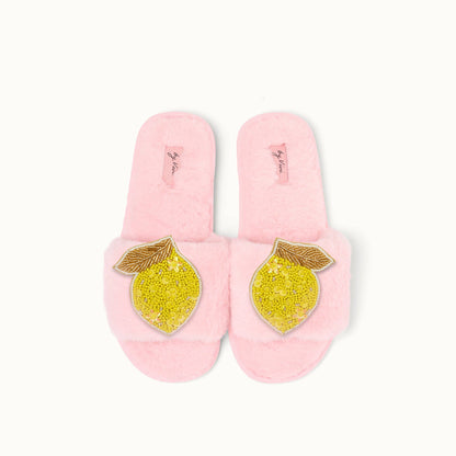 Paire de broches pour Chaussons - Citron