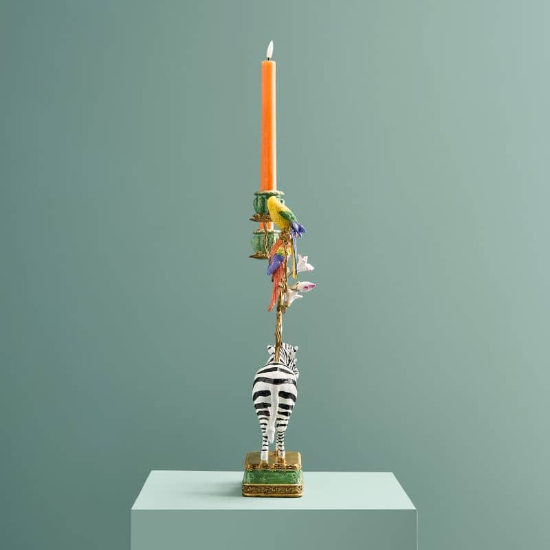 Zebra chandelier, poly/metal, 27 x 9 x 45 cm