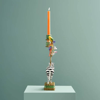 Zebra chandelier, poly/metal, 27 x 9 x 45 cm