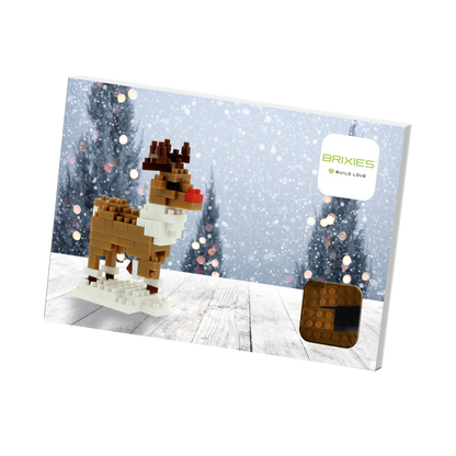 BRIXIES reindeer postcard