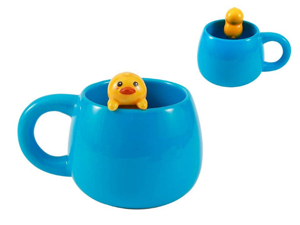 Mug with Duck Figurine