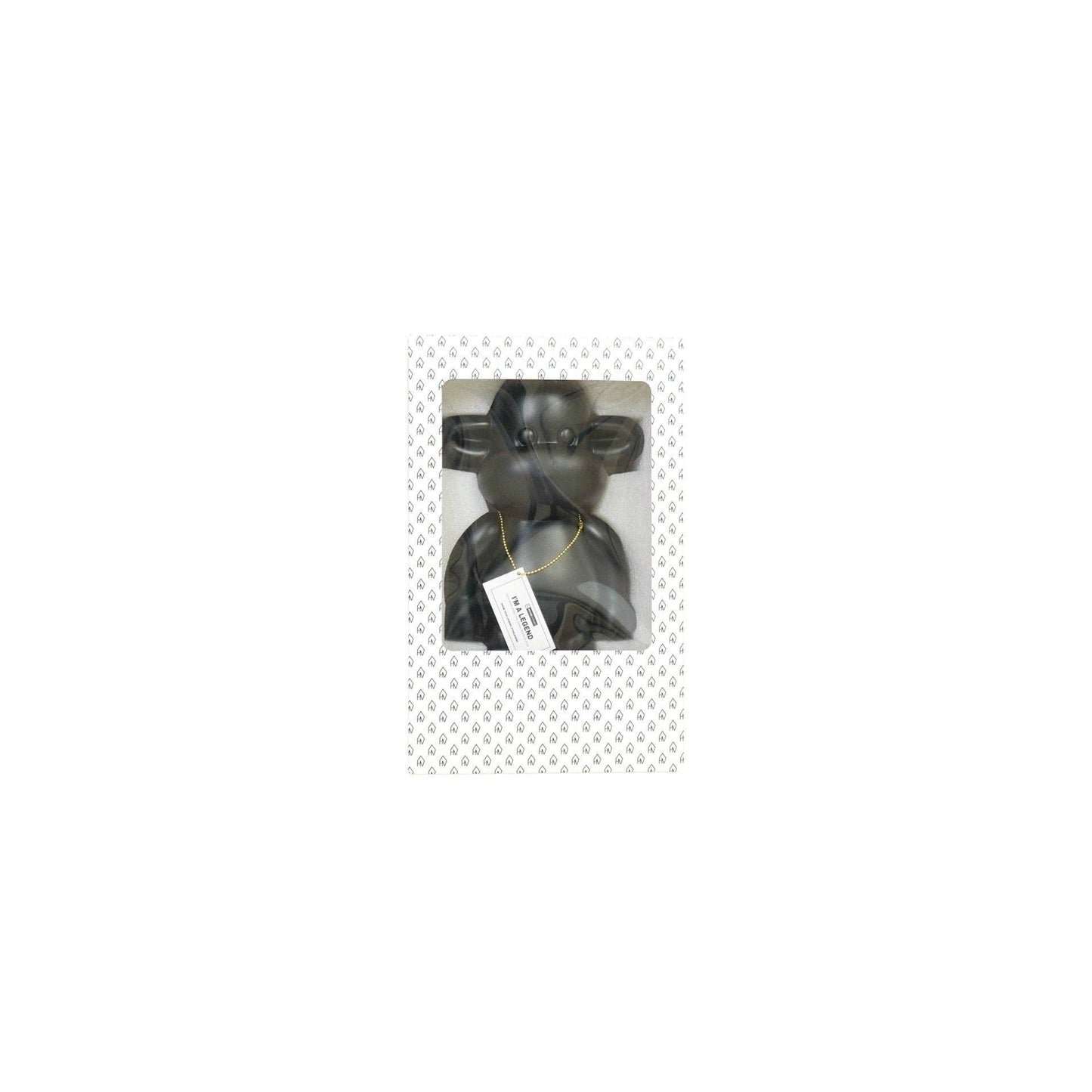 Ornement - Figurine Singe 'La Légende' - Résine - Noir - 33x21x50cm