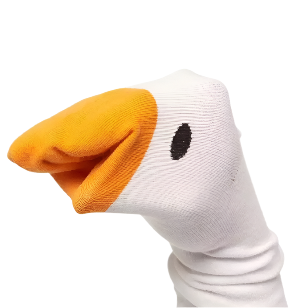 White duck socks