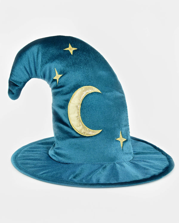 Deluxe Velvet Wizard Hat and Wand Set, 2-piece