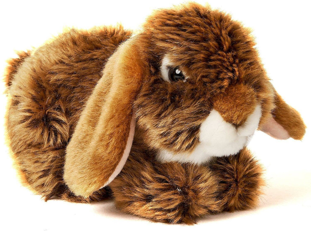 Peluche Lapin Bélier Marron Couché