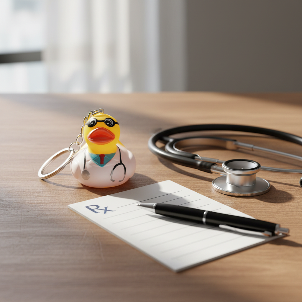 Doctor Duck Keychain