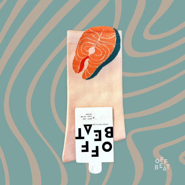 Pop-out Salmon Socks