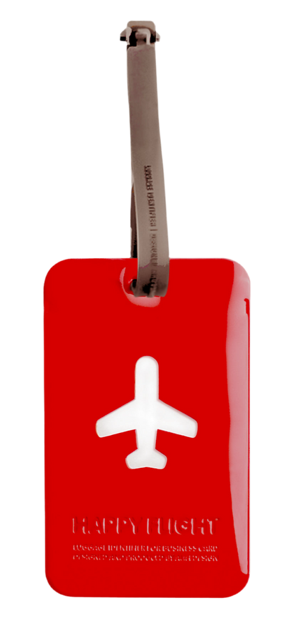 Etiquette de bagage rectangle