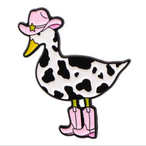 Pin's Canard Cow-Girl