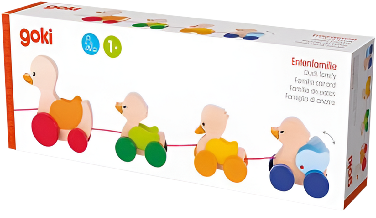 Animale da trainare - Grande famiglia di anatre